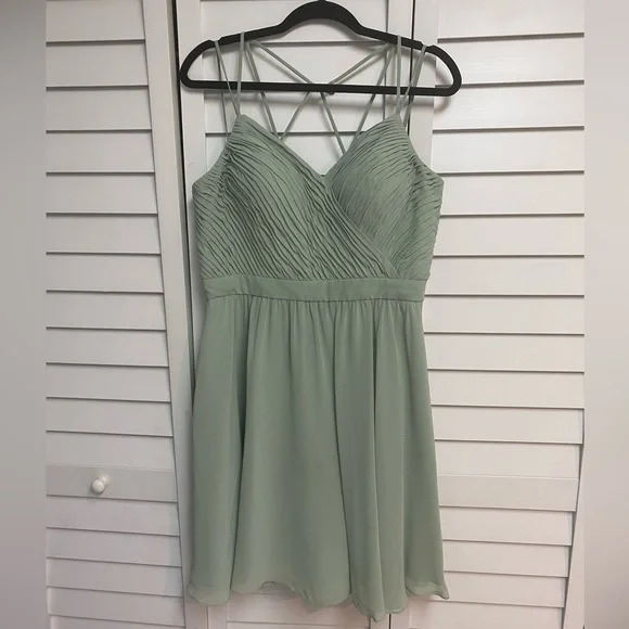 Dresses | Dusty Sage Bridesmaid Dress With Pockets